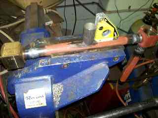 Fitting up theaded sockets. Butts capped with 1/16" ER70S-2 wire at 70 amps.